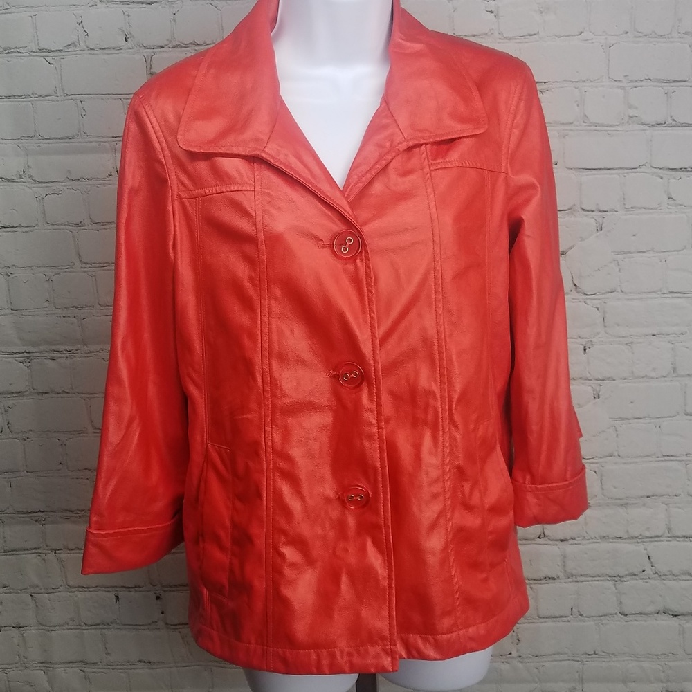 a` la carte - Faux leather jacket